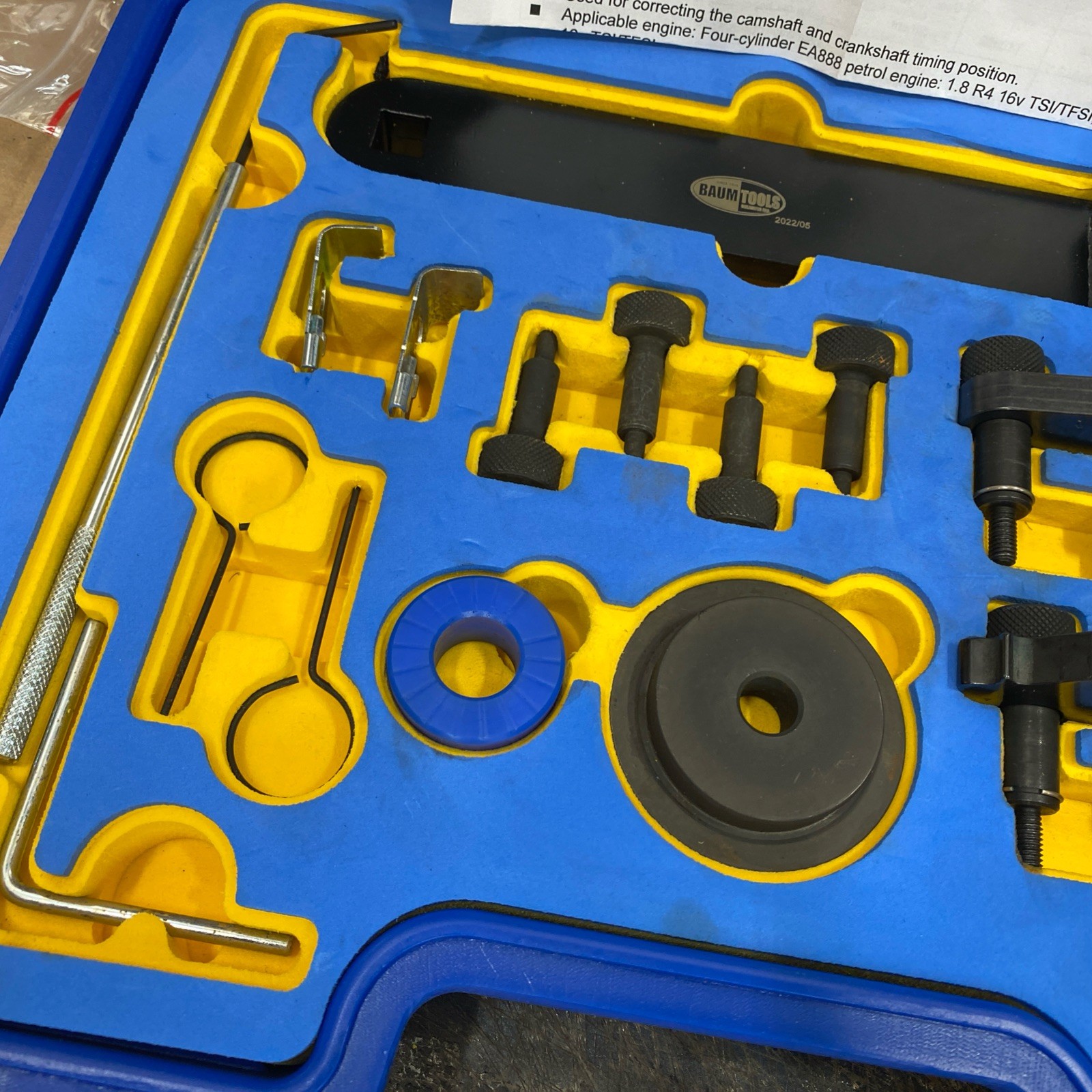 Baum Tools VW-Audi 1.8L/2.0L TFSi Turbo Timing Tool Set CAEB Chain Motor 2006-UP