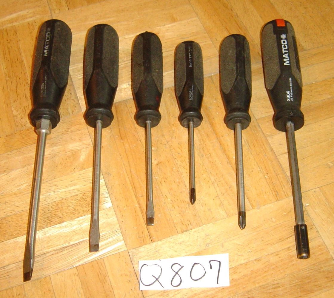 MATCO TOOLS 6 PIECE SCREWDRIVER & BIT DRIVER SET