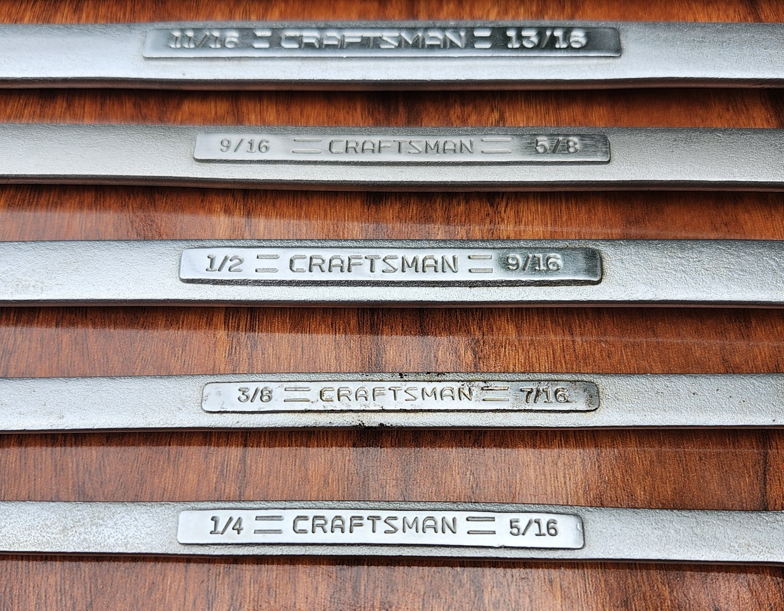 CRAFTSMAN USA 8 Pc SAE 12PT DOUBLE BOX END Wrench Set 1/4” to 1-1/4″ V & VV Ser