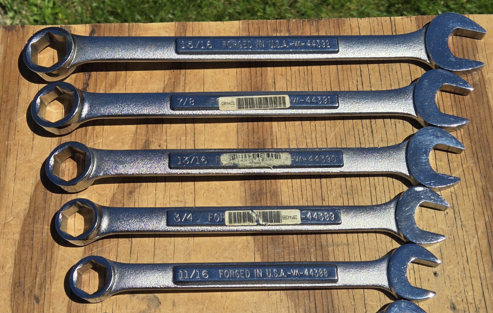 Vintage Craftsman VA USA 13pc SAE 6 Point Combination Wrench Set 1/4″-15/16″ EUC