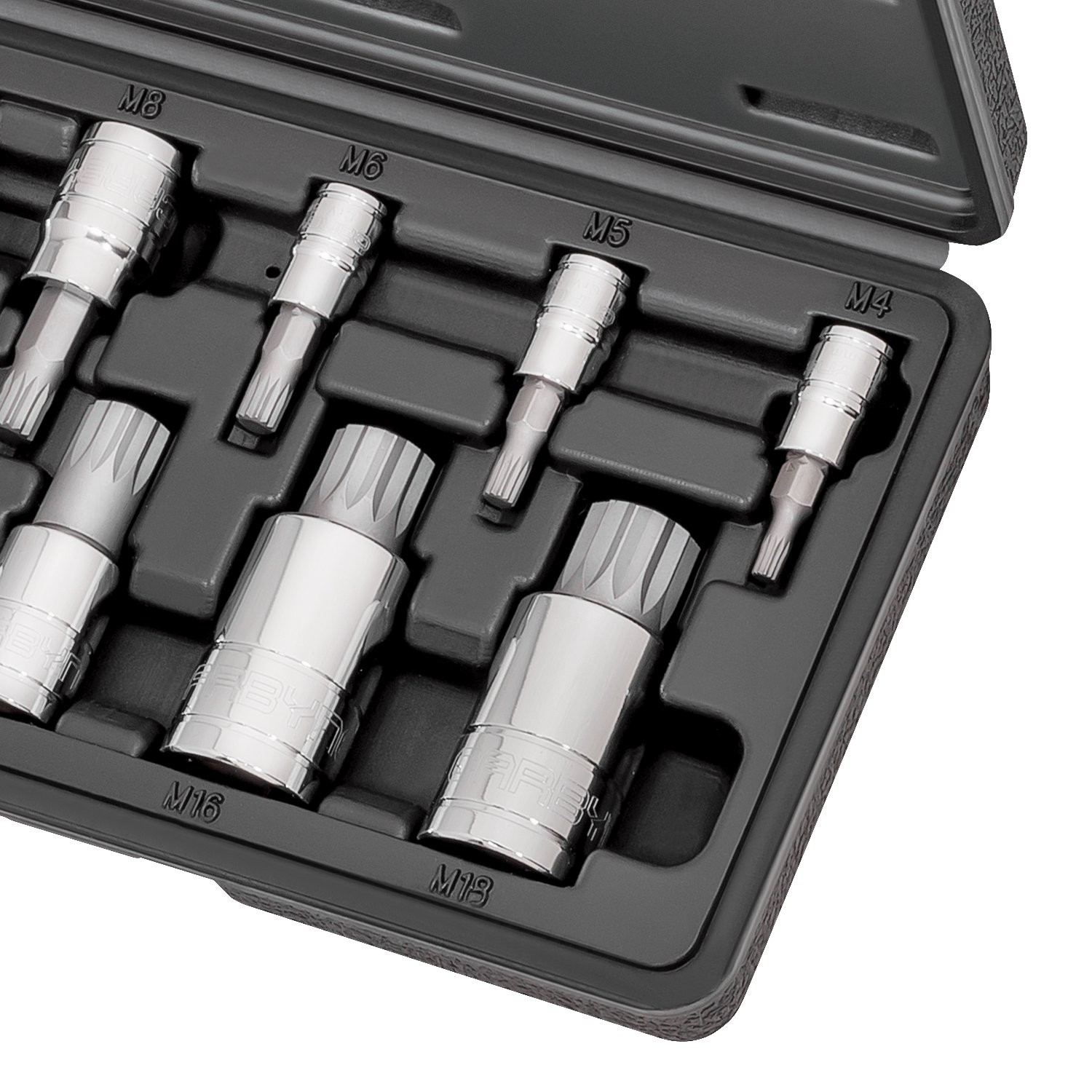 Triple Square Socket Set XZN Spline Bits Metric M4 M18 S2 Steel 1/4 3/8 1/2 Driv