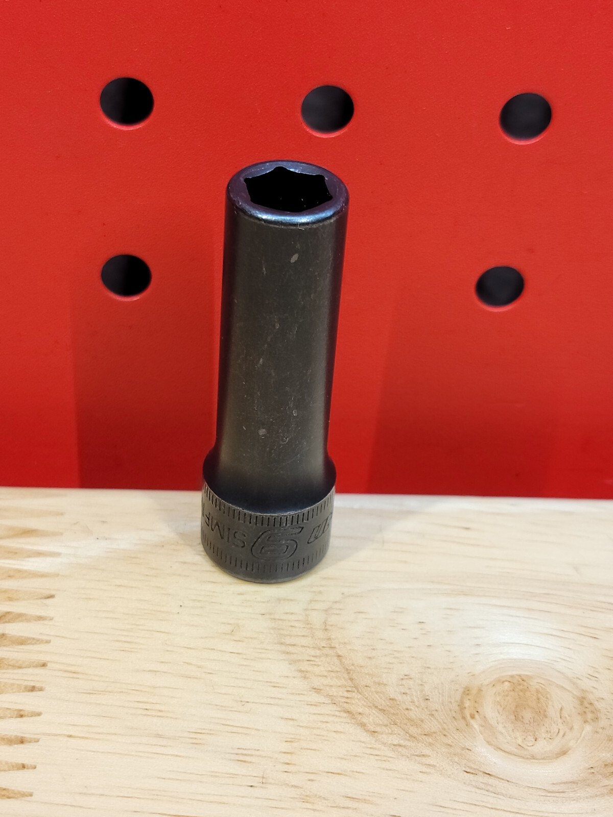 Snap-on SIMFM9A 9mm 3/8″ Drive Metric Deep 6 Point Impact Socket USA