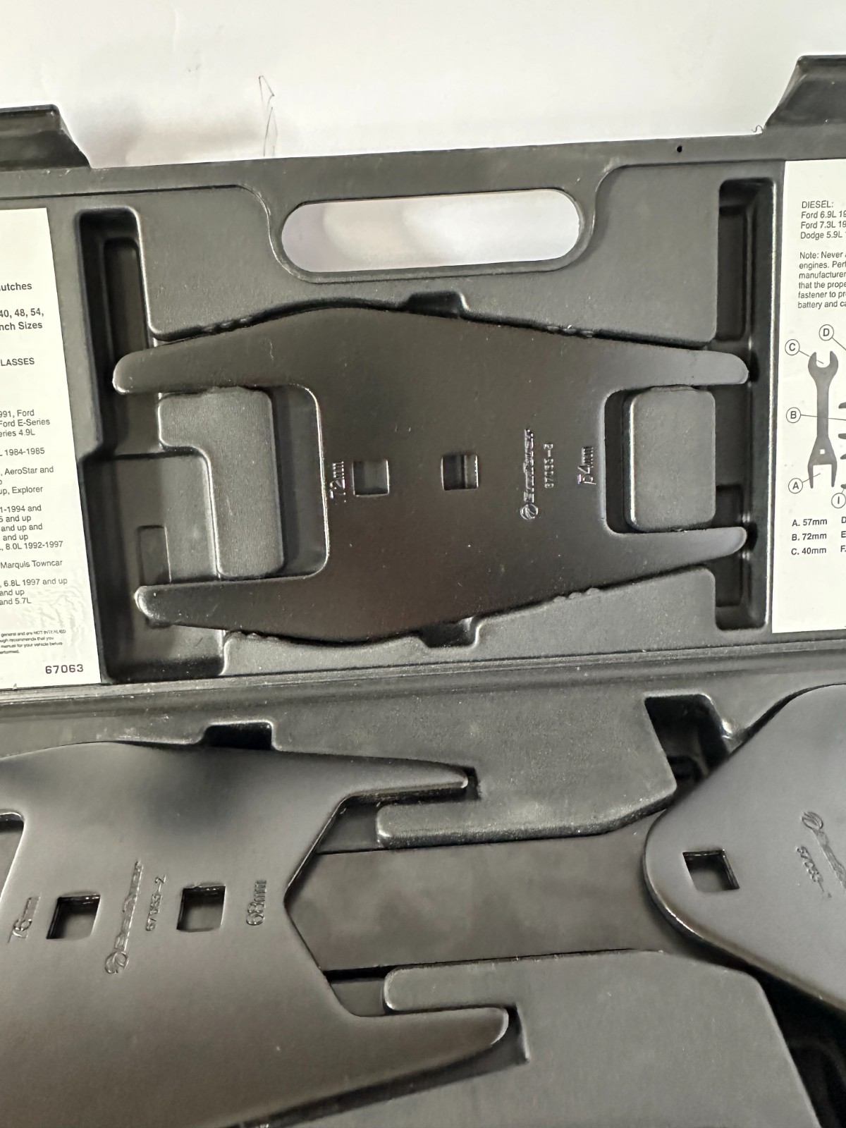 EverTough Model 67063 Fan Clutch Remover Wrench Set excellent condition