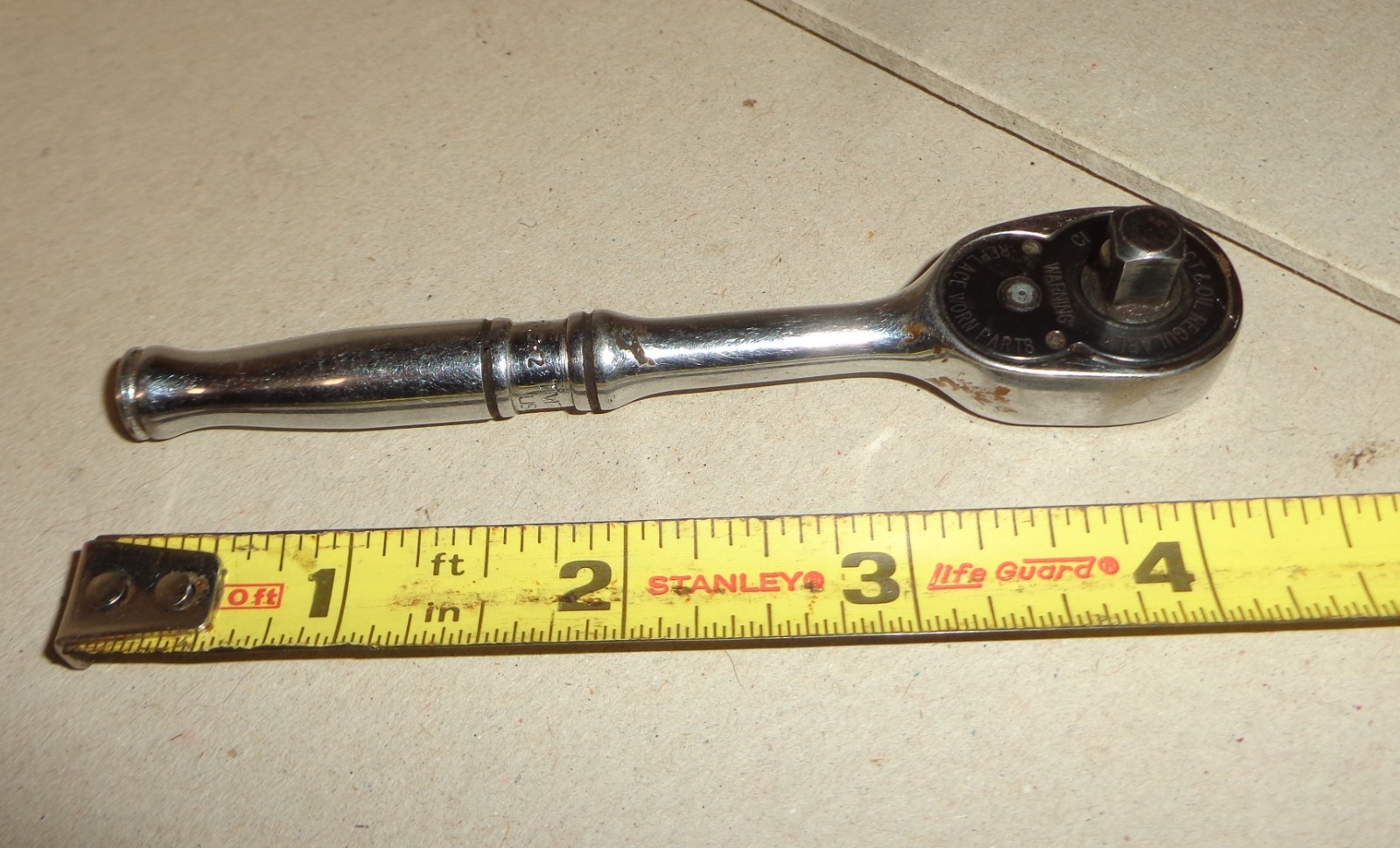 VINTAGE WORKING SNAP ON 1/4″ DRIVE RATCHET # TM-70C