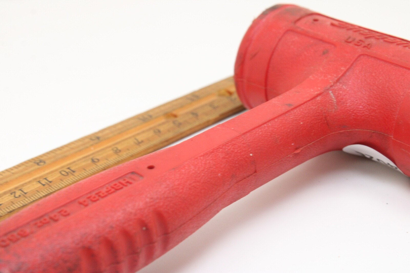 Snap-On HBFE24 24 Oz 13″ Red Soft Grip Handle Dead Blow Body Hammer USA