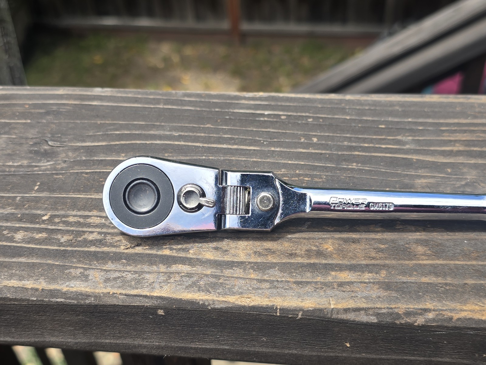 Power Torque GM6179 3/8” Drive, Flex Head, Quick Release Chrome Ratchet Wrench
