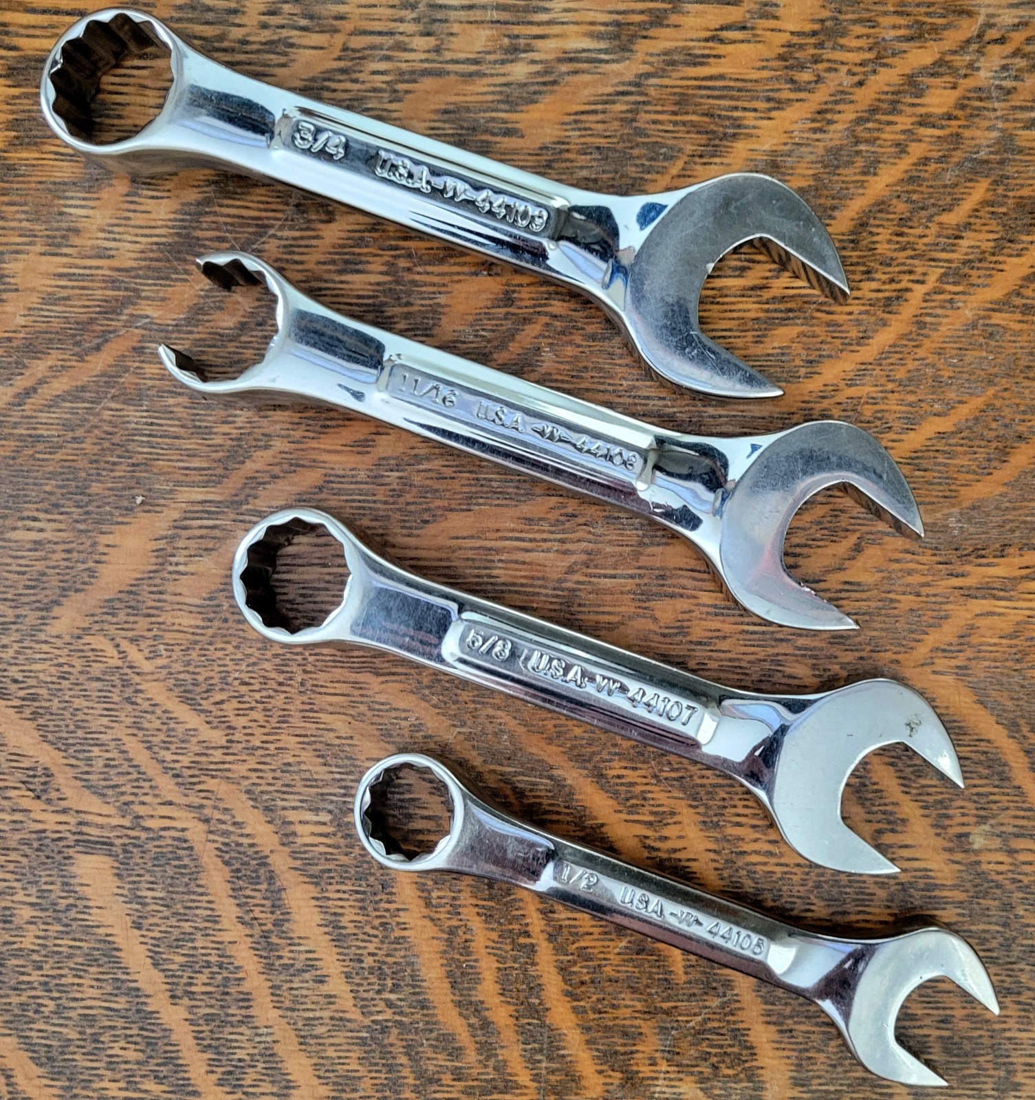 Vintage Craftsman USA Stubby Combination Wrench 1/2″, 5/8″-3/4″ Read Description