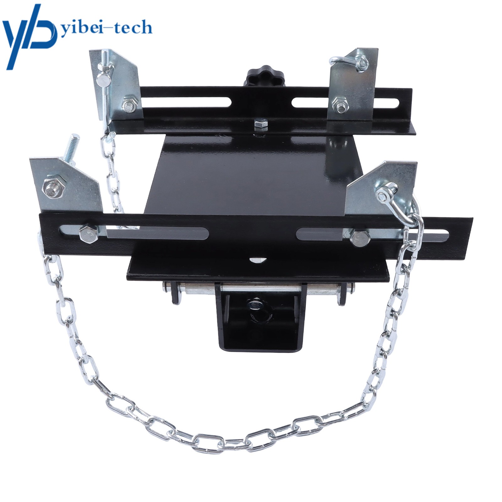 Transmission Floor Jack Adapter 1100lbs Capacity 1/2 Ton for Repair Tool Black