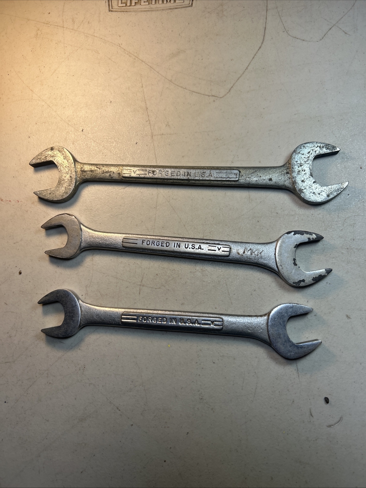 Craftsman =v= Open End Wrenches, (3/4” x 7/8”) (25/32” x 13/16”)(15/16” x 1”)