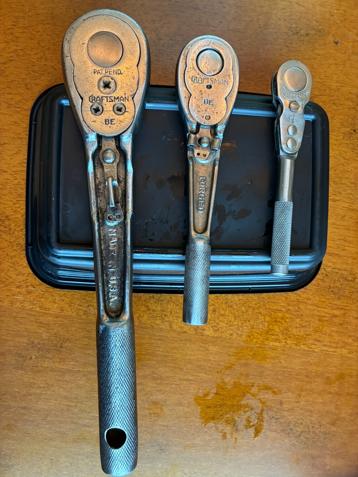 Vintage Craftsman 1930’s Ratchet Set. All BE. 1/4, 3/8, 1/2. Clean. Work great