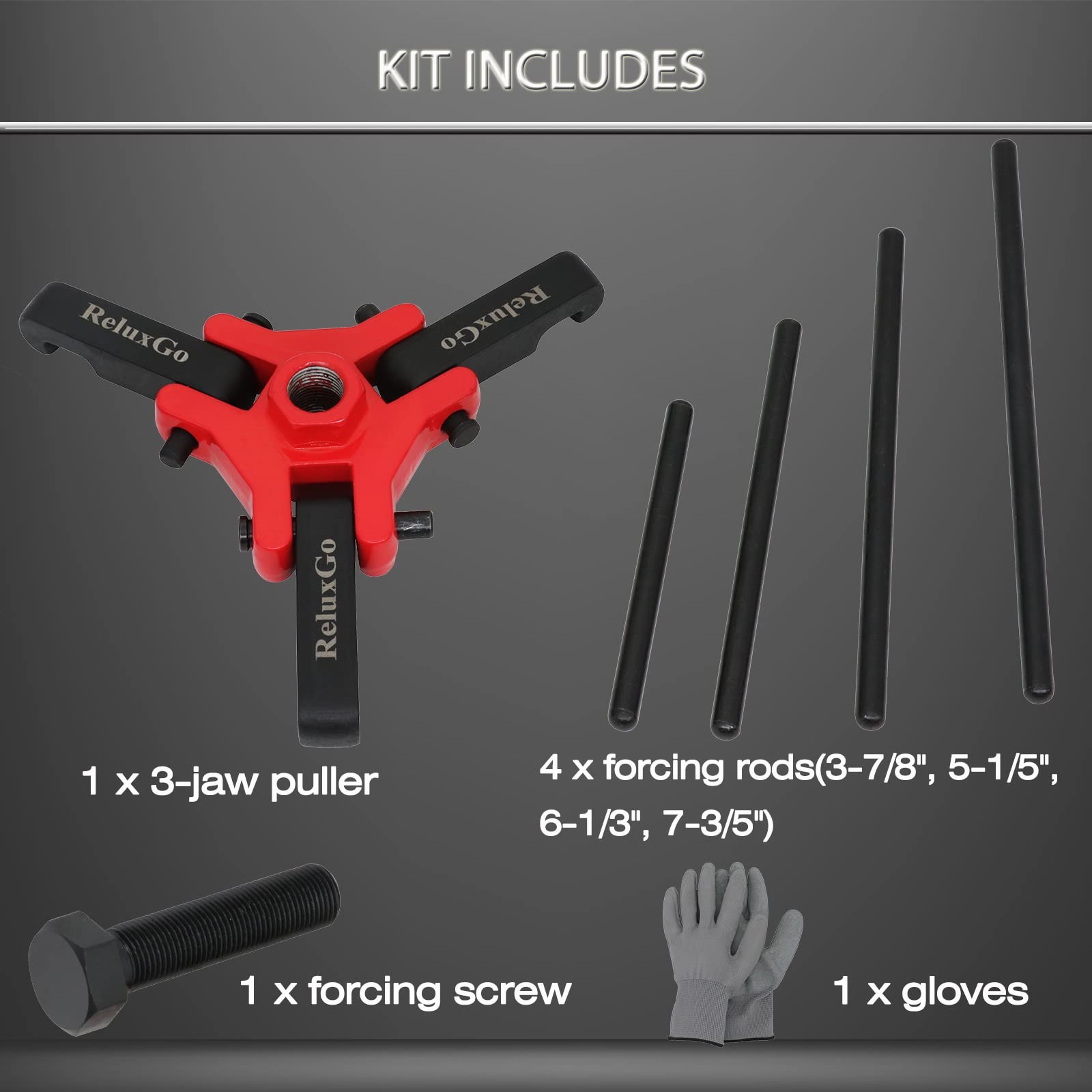 Harmonic Balancer Pulley Puller Set Adjustable 3-Jaw Puller Tool for Removing Ha