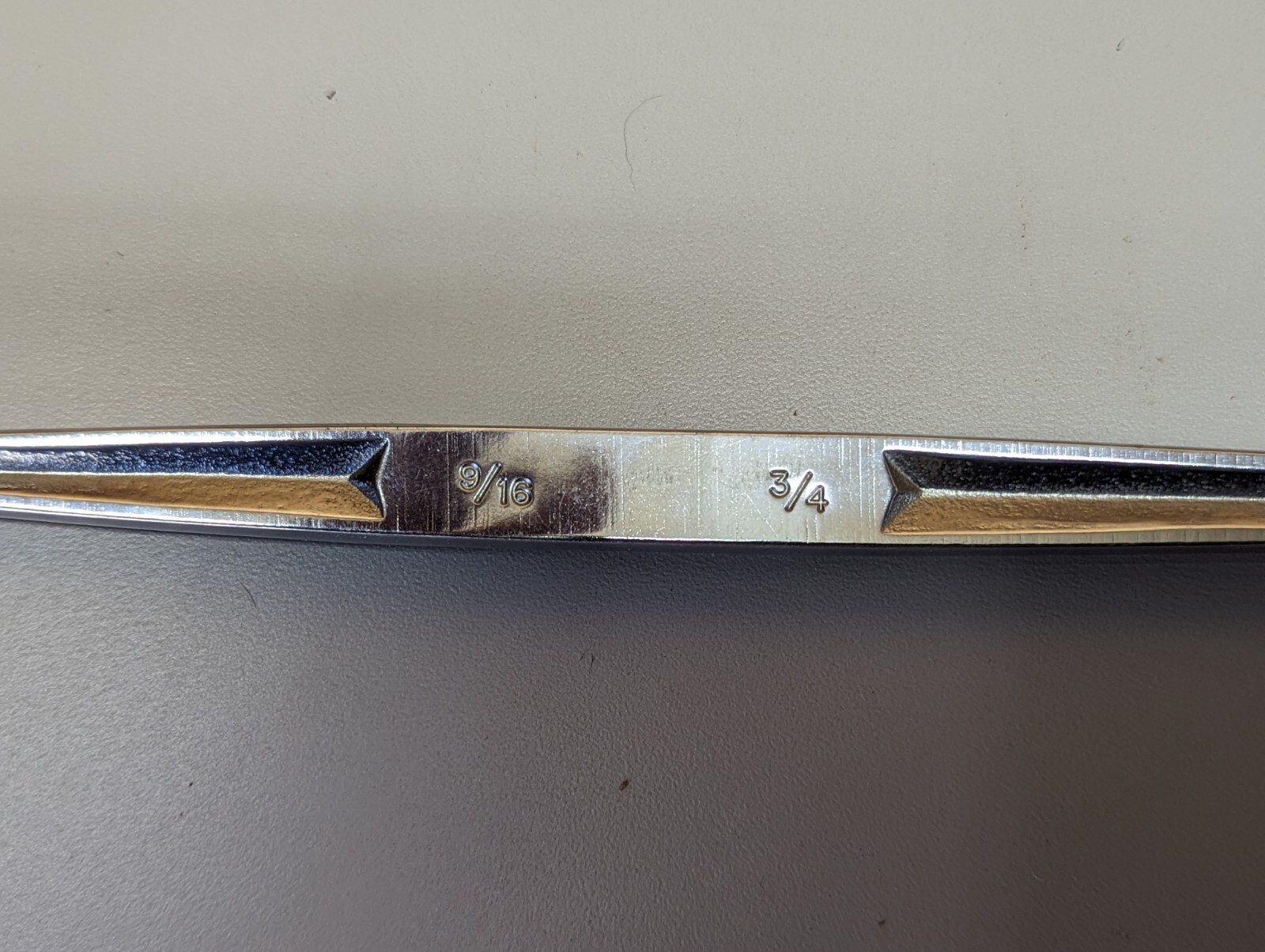 Snap-On FH1824 Rare Unmarked Double Flex Head Socket End Wrench 12pt 9/16″ 3/4″