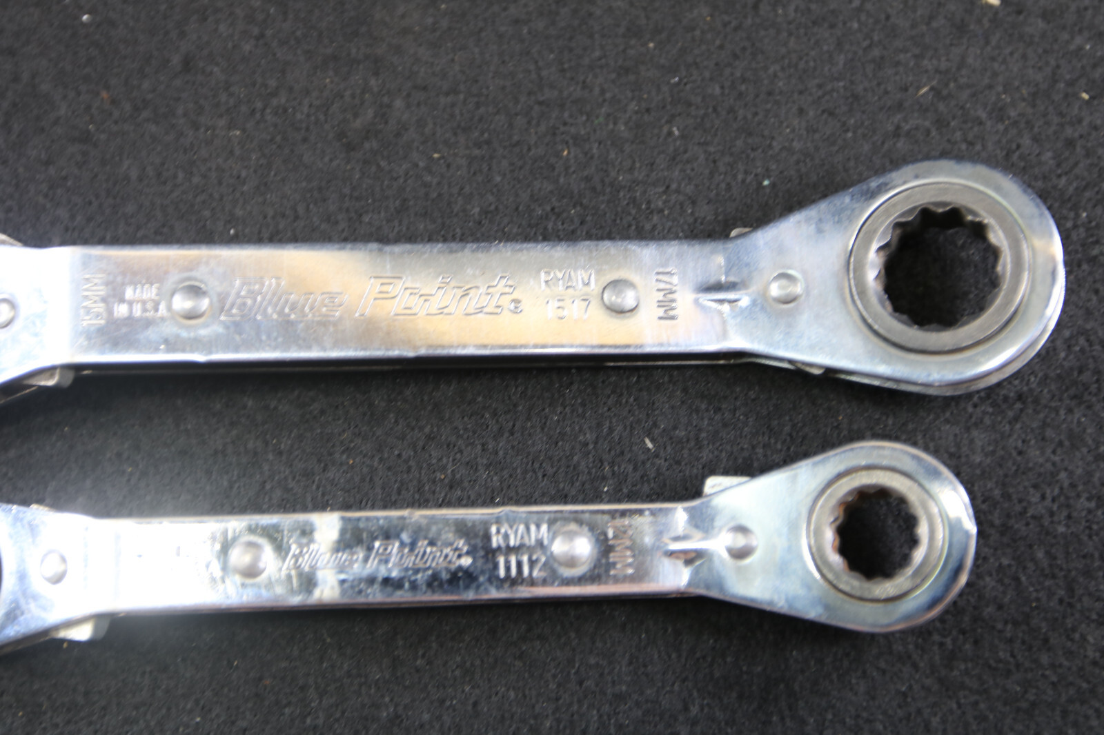 Blue Point RBYAM605 2 pc 12 Point Metric 25° Offset Ratcheting Box Wrench Set 99
