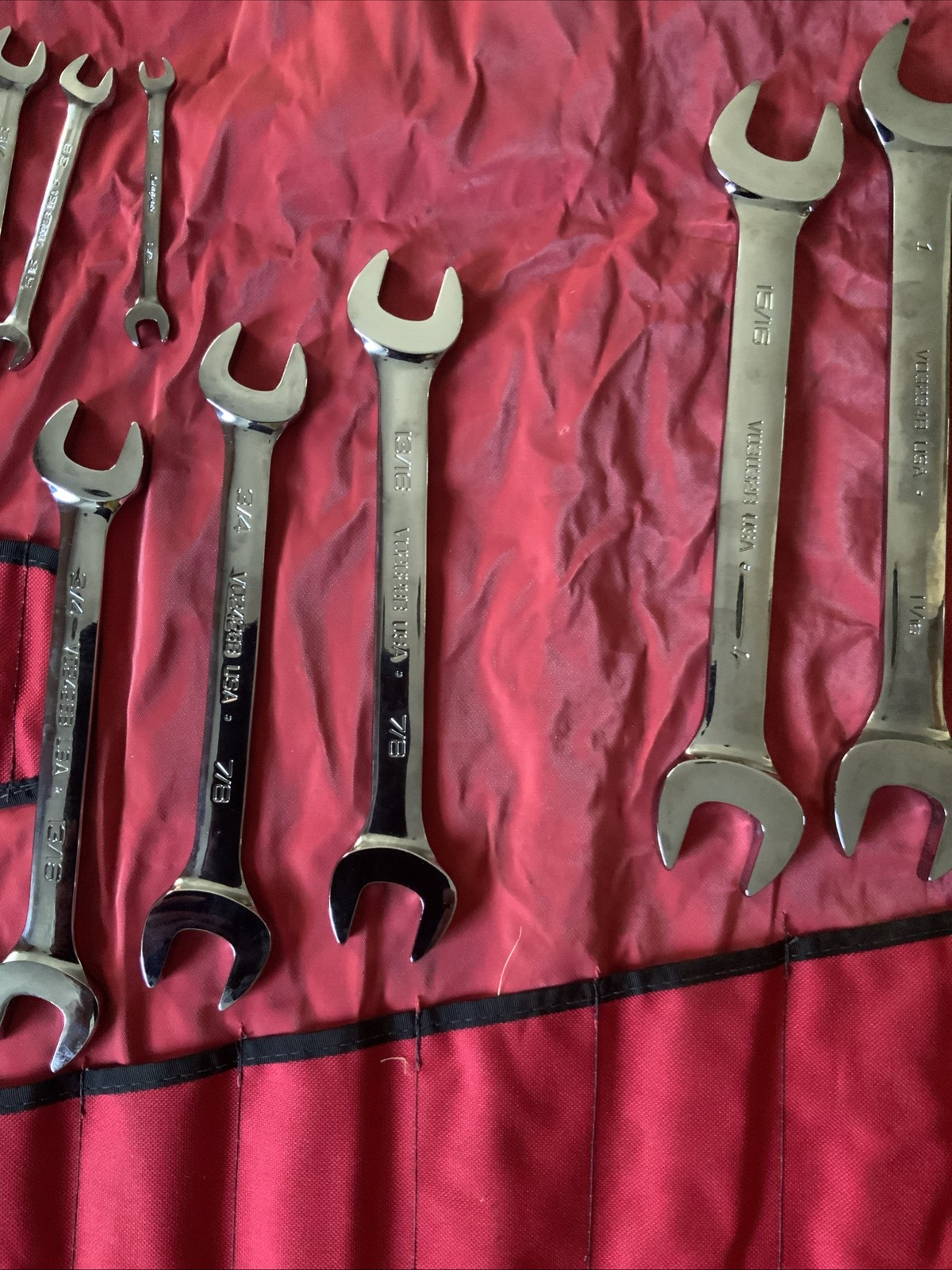Snap On Double Open End Wrench Set, Big Set, 1/4 – 1 5/8….missing 1 In Set