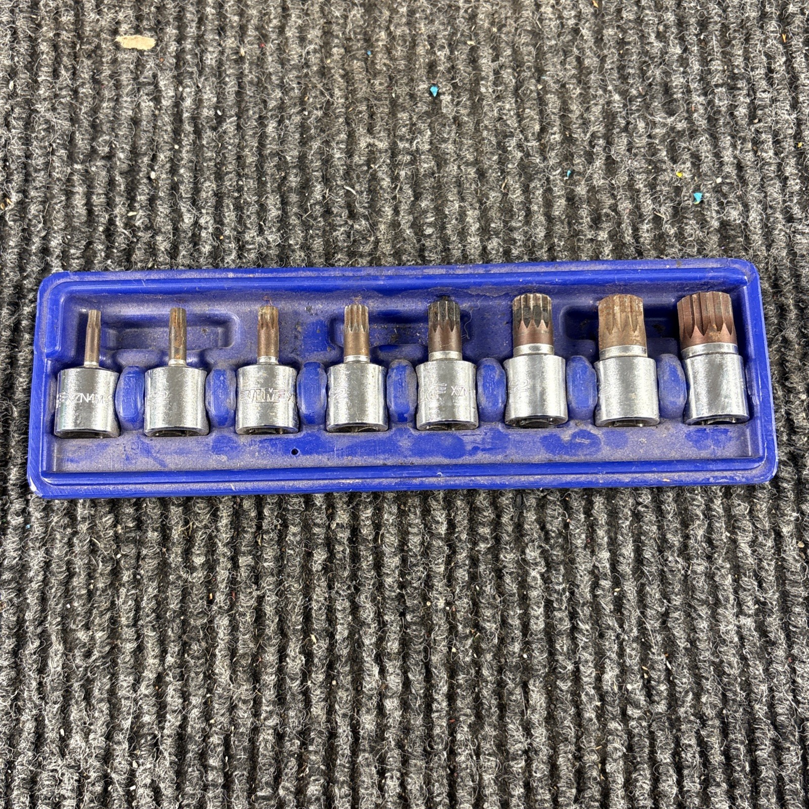 VIM Tools XZN100 8-Piece Triple Square (XZN) Driver Set – 3/8″ Drive