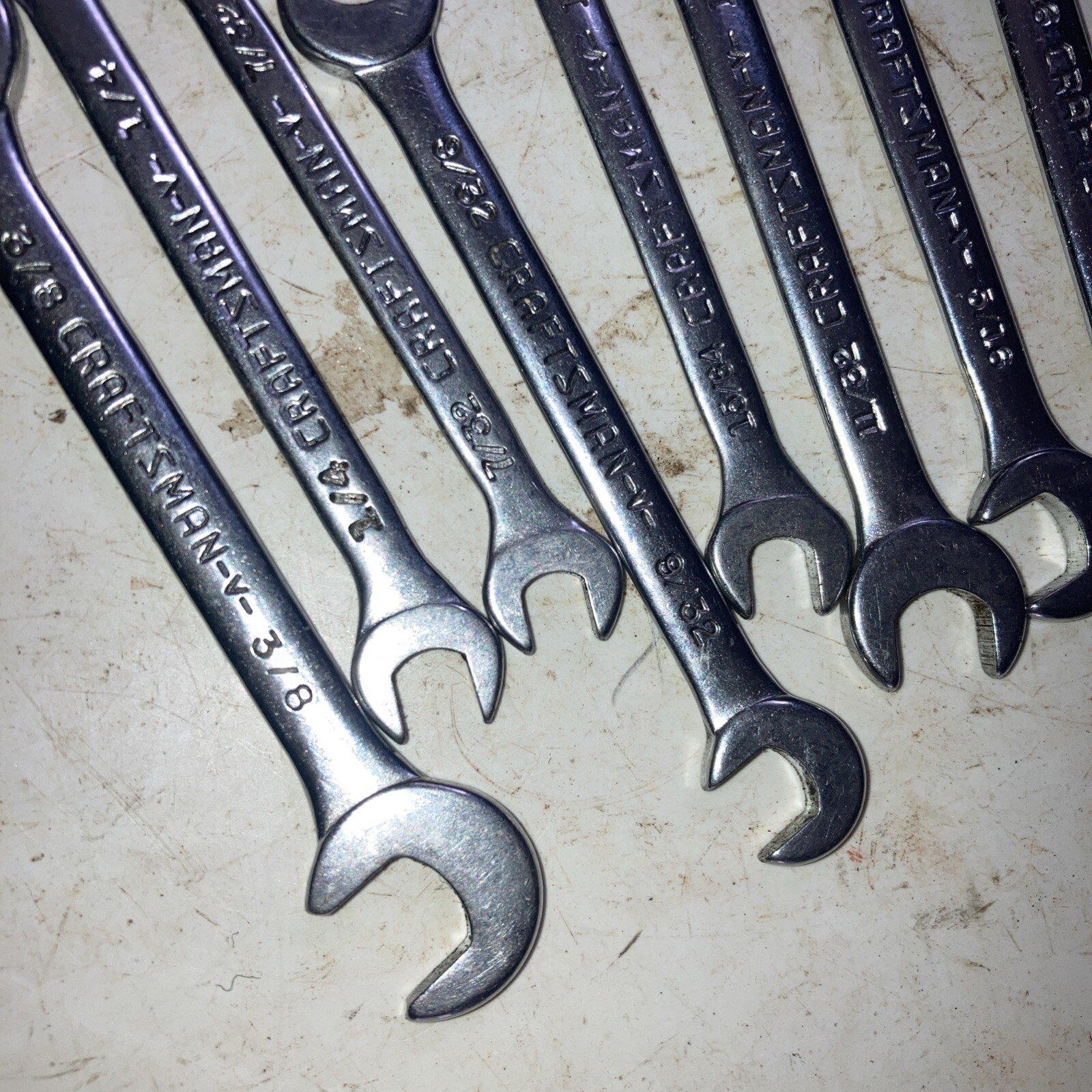 Craftsman No.94306 Open End Ignition Wrench Set & Pouch 7/32 to 7/16″ 8 Pieces
