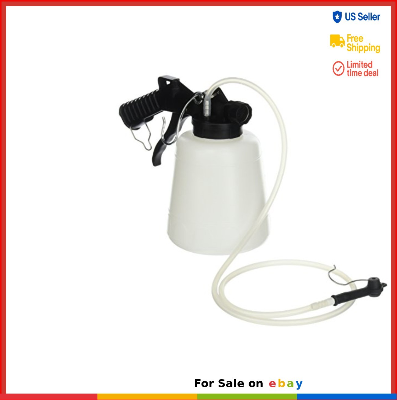 Brake Fluid Bleeder 1 Liter Vacuum Air Operated Bleeding Tool Handsfree