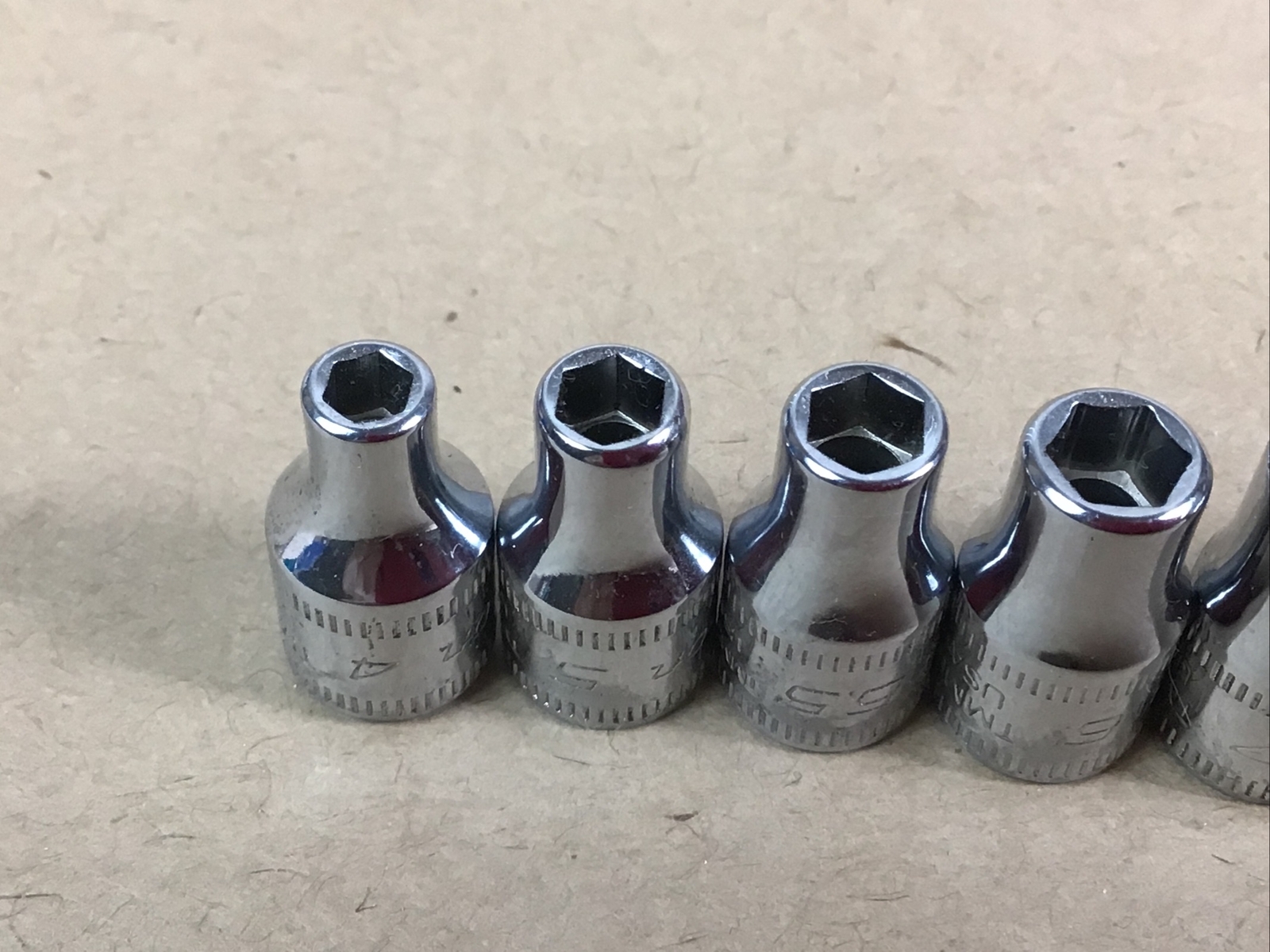 Snap on Tools 1/4 Drive Metric 6 Point Shallow Socket Set 4mm to 16mm 14 Pc TMM