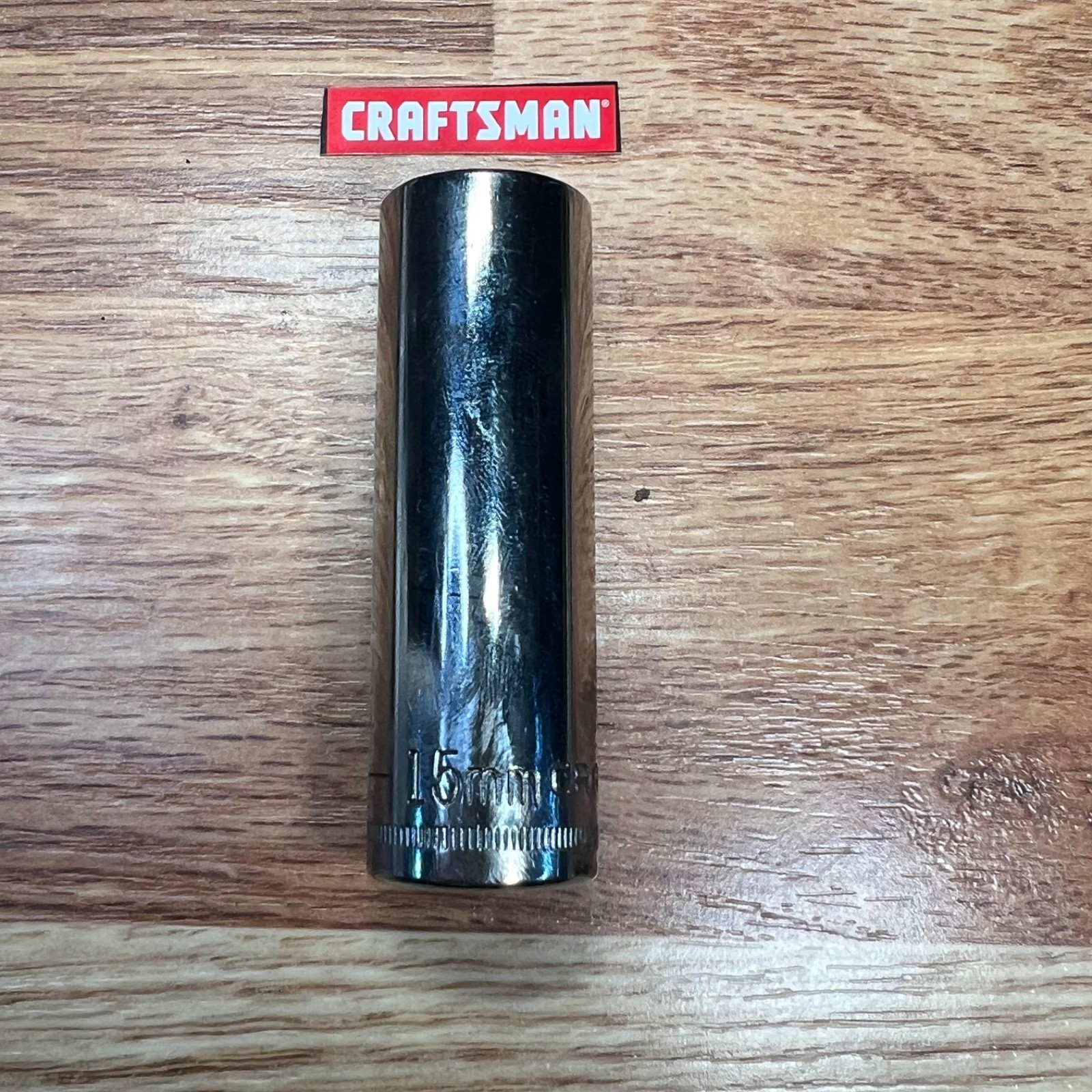 Craftsman S-AG 44432 deep socket 15mm 6 point 3/8” drive Ultrasonic Cleaned