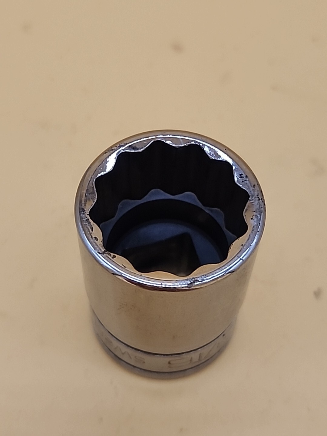 Snap-on Tools 1/2″ Drive 13/16″ 12Pt Shallow Chrome Socket SW261 USA