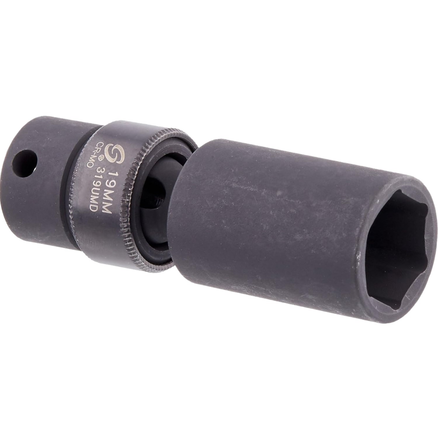 3/8-Inch Drive Deep Universal 6 Point Impact Socket 19mm