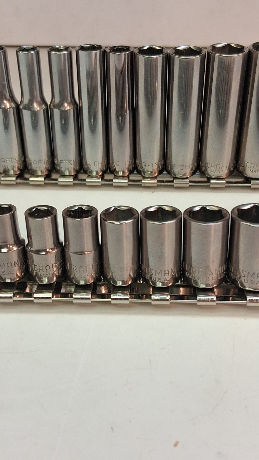 Craftsman *USA* 21-PIECE 1/4″ DRIVE 6 POINT SAE SHALLOW & DEEP SOCKET SET