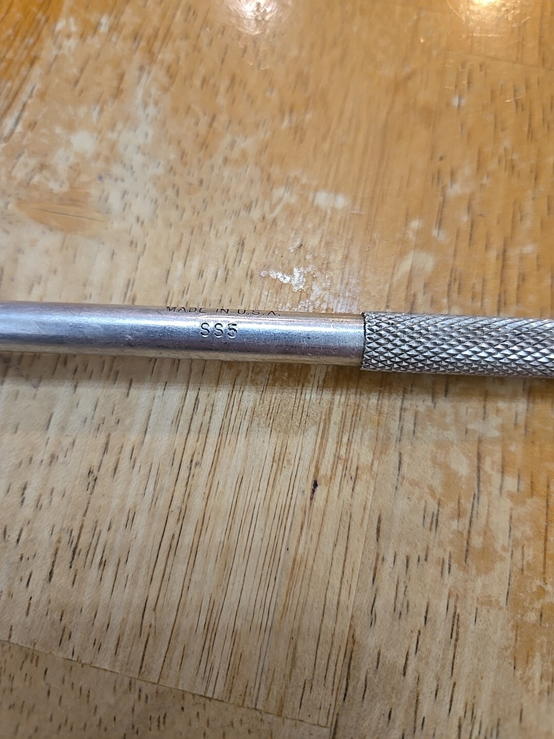 Mac Tools Vintage Screw Starter Knurled Handle Chrome SS5