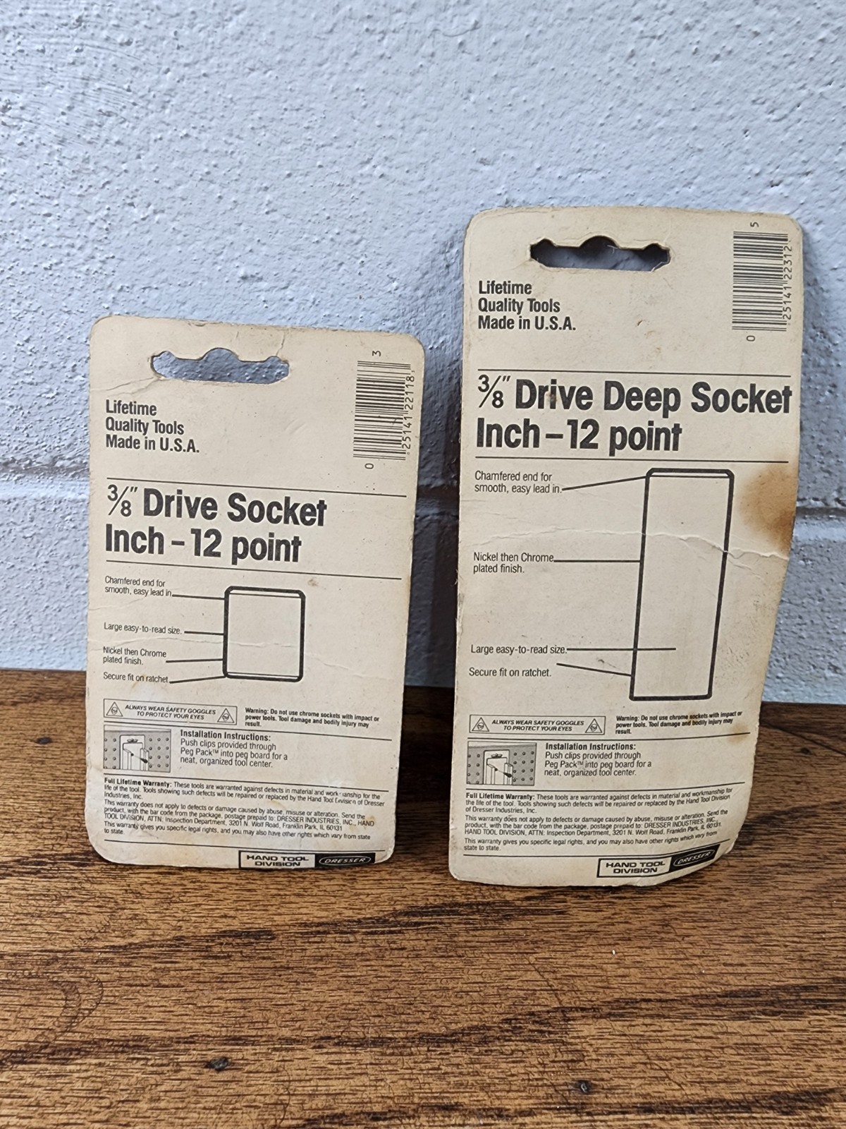 NOS Vintage S-K Tools Peg Pack Lot – Mostly 3/8” Sockets
