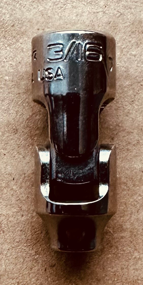 Snap On 1/4″ Drive Universal Swivel Wobble Socket 3/16″ TMU61A 12Pt Dr