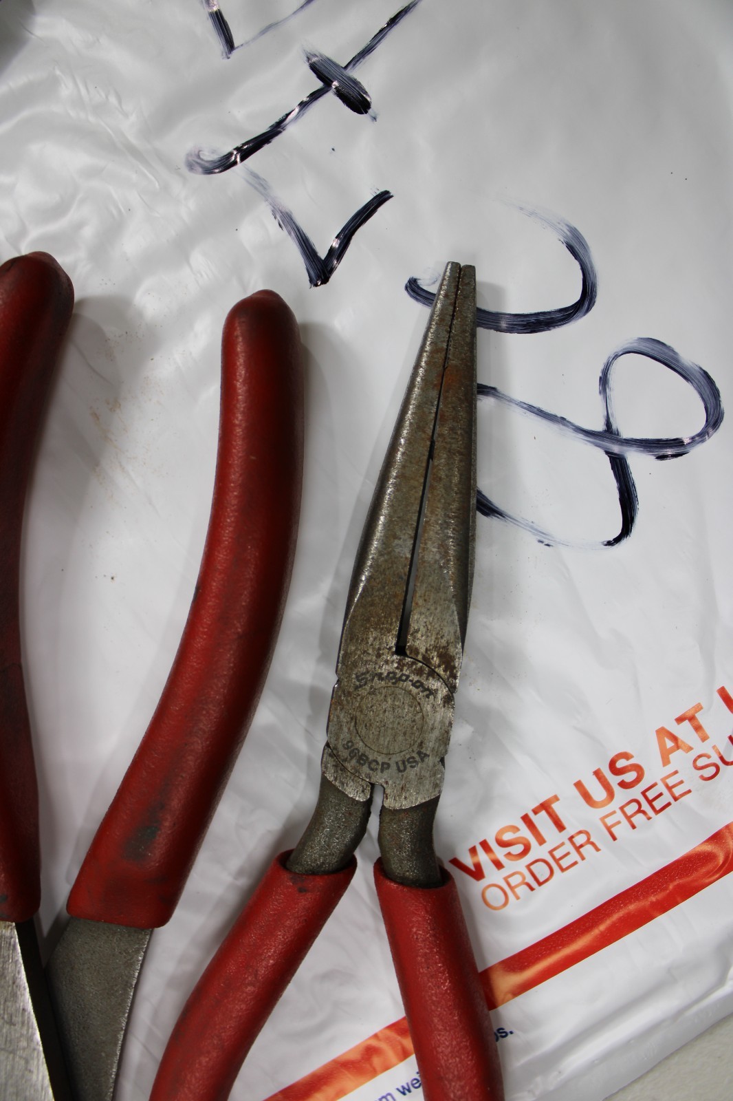 Snap On USA 6pc RED Grip Cutters & Pliers 47CP 96BCP 32BCP 87BCP 96BCP 97BCP
