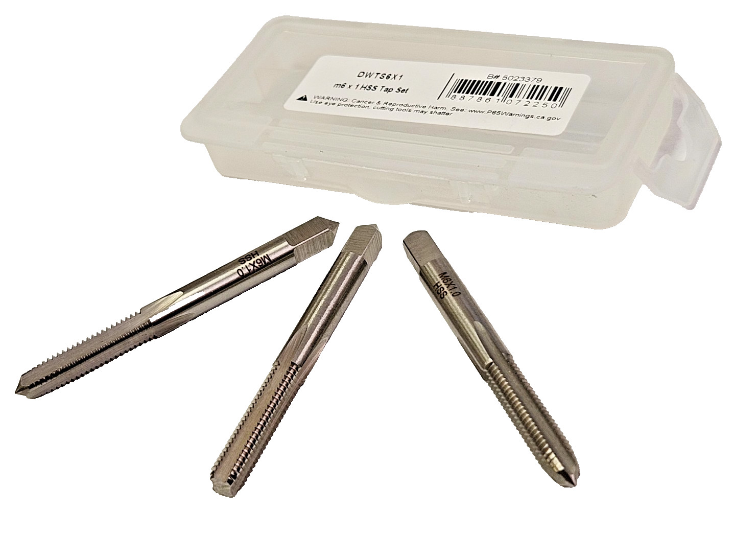 M6 x 1.0 Tap Set A1 469-0100 3PC Carbon Steel Taper Plug Bottom 6MM RH