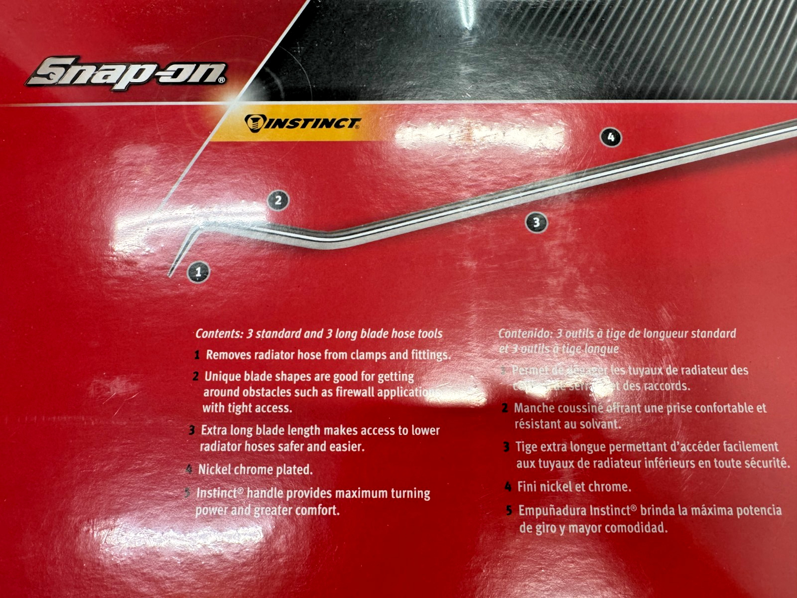 Snap-on Tools USA RED 6PC Soft Grip Radiator Hose Pick Set SGRHT6BR NEW SEALED