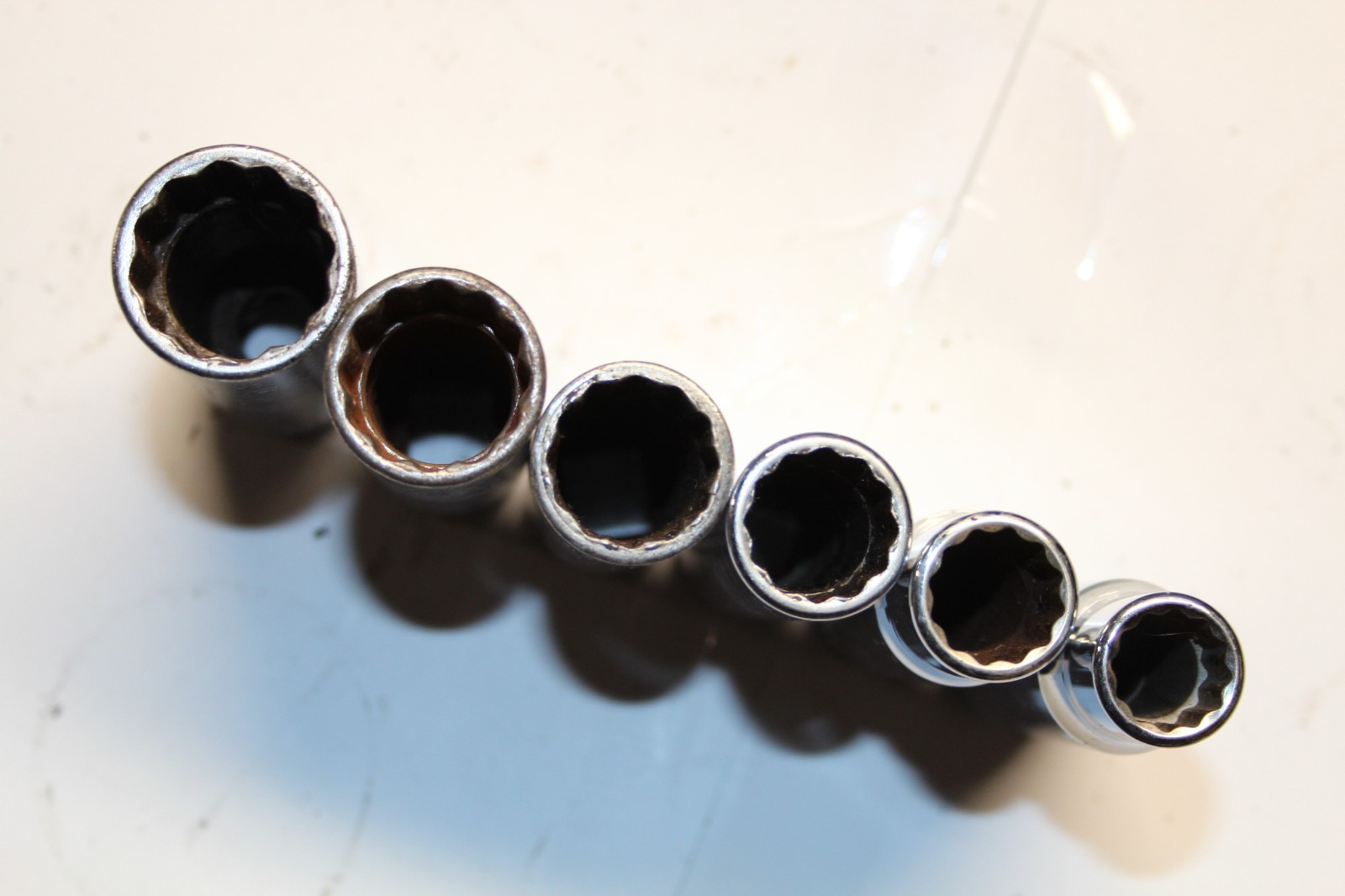 SNAP-ON TOOLS 1/2″ Drive 12-Point SAE Deep Chrome Socket SET 6pcs USA