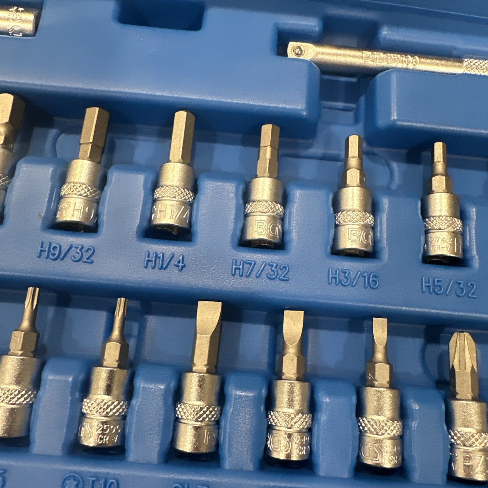 BGS 1/4″ Inch Mechanic Socket Set 46 Pc. Set SAE No. 2141 Steckschlüssel-Satz