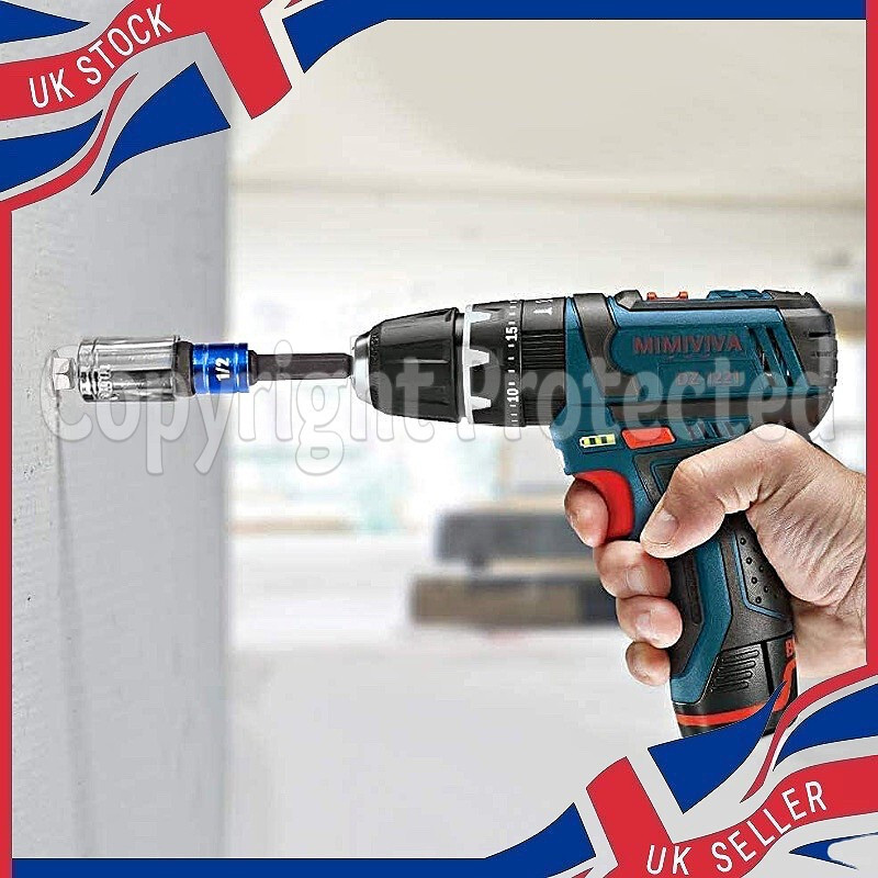 US PRO IMPACT DRILL SOCKET BIT ADAPTER HEX DRIVE CONVERTER SET SQUARE DRIVER