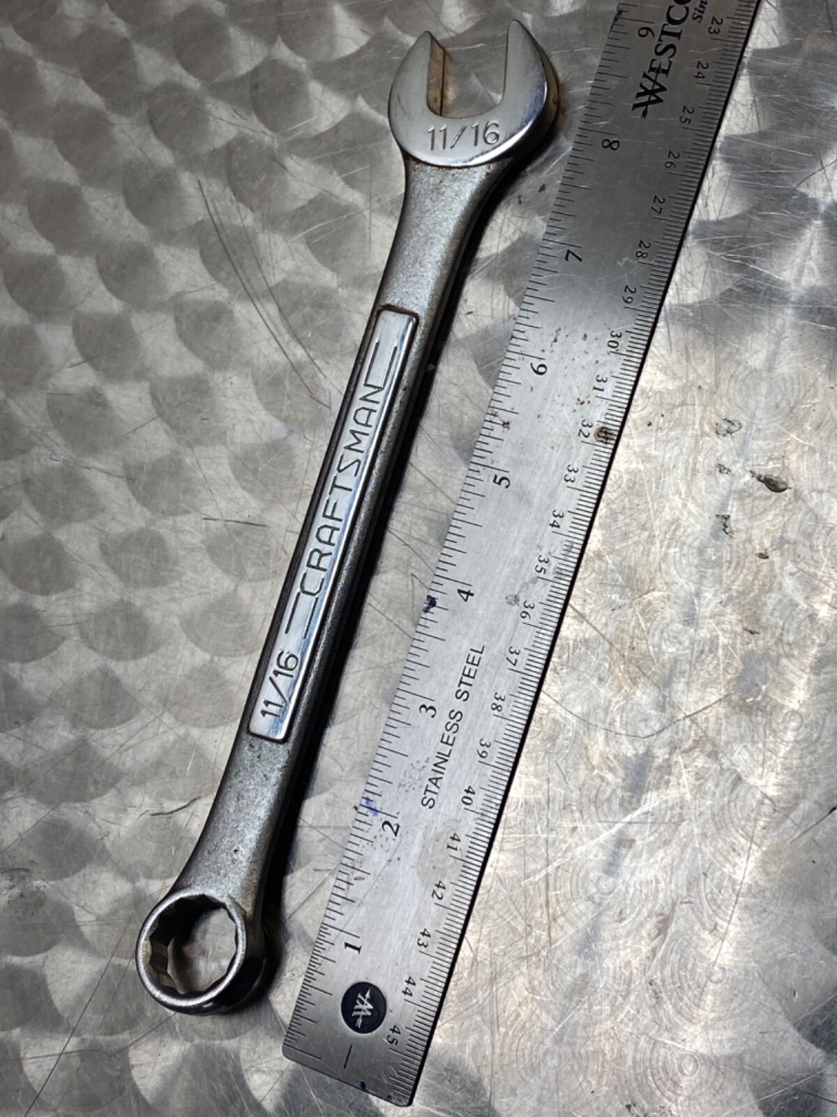 NOS Craftsman 11/16″ 12 Point Combination Wrench 44577 E Series Misprint
