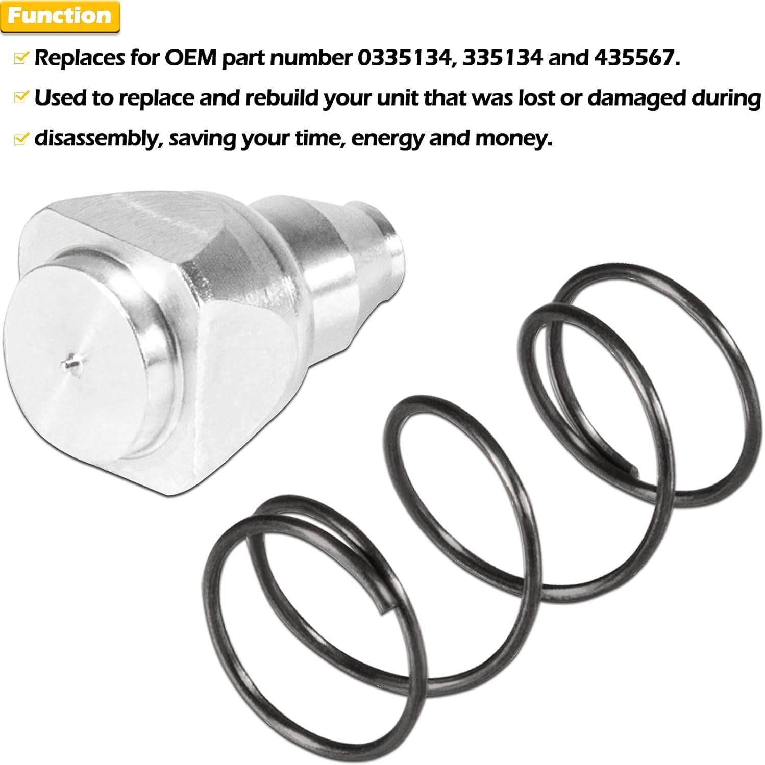 Valve & Spring Set 0335134 335134 435567 For Johnson Evinrude 25 35 40 50 HP