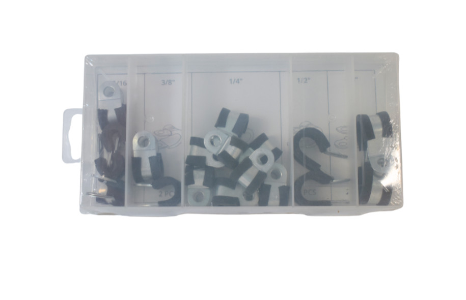 Cable Clamps (18 pc) Rubber Insulated