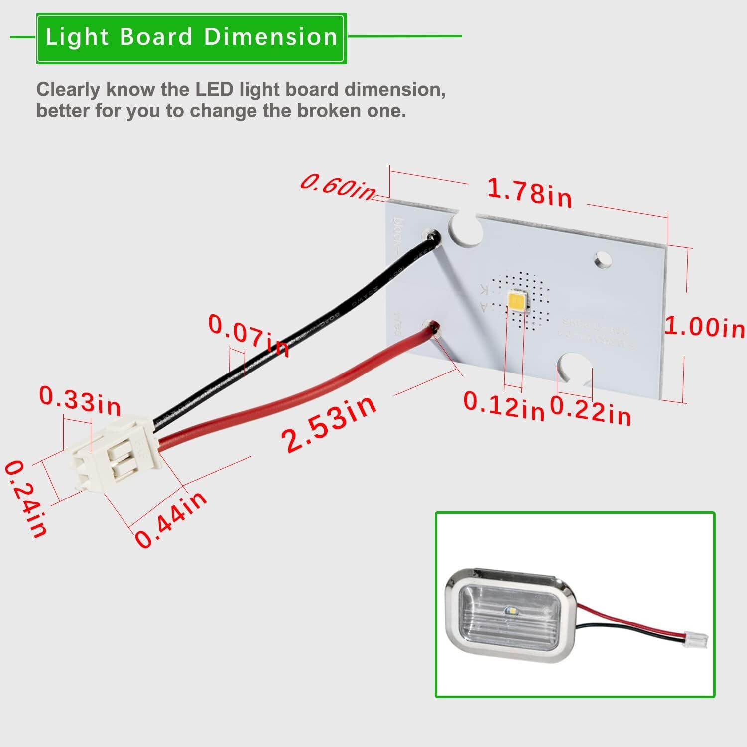3PK W10843353 W11205083 W10695459 For Whirlpool Refrigerator LED Light Board