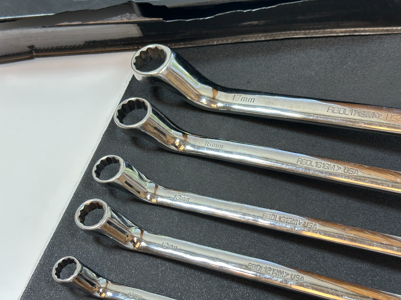 🇺🇸 Matco Tools USA SRBLM5T 5pc Offset Double Box METRIC 10mm-19mm Wrench Set