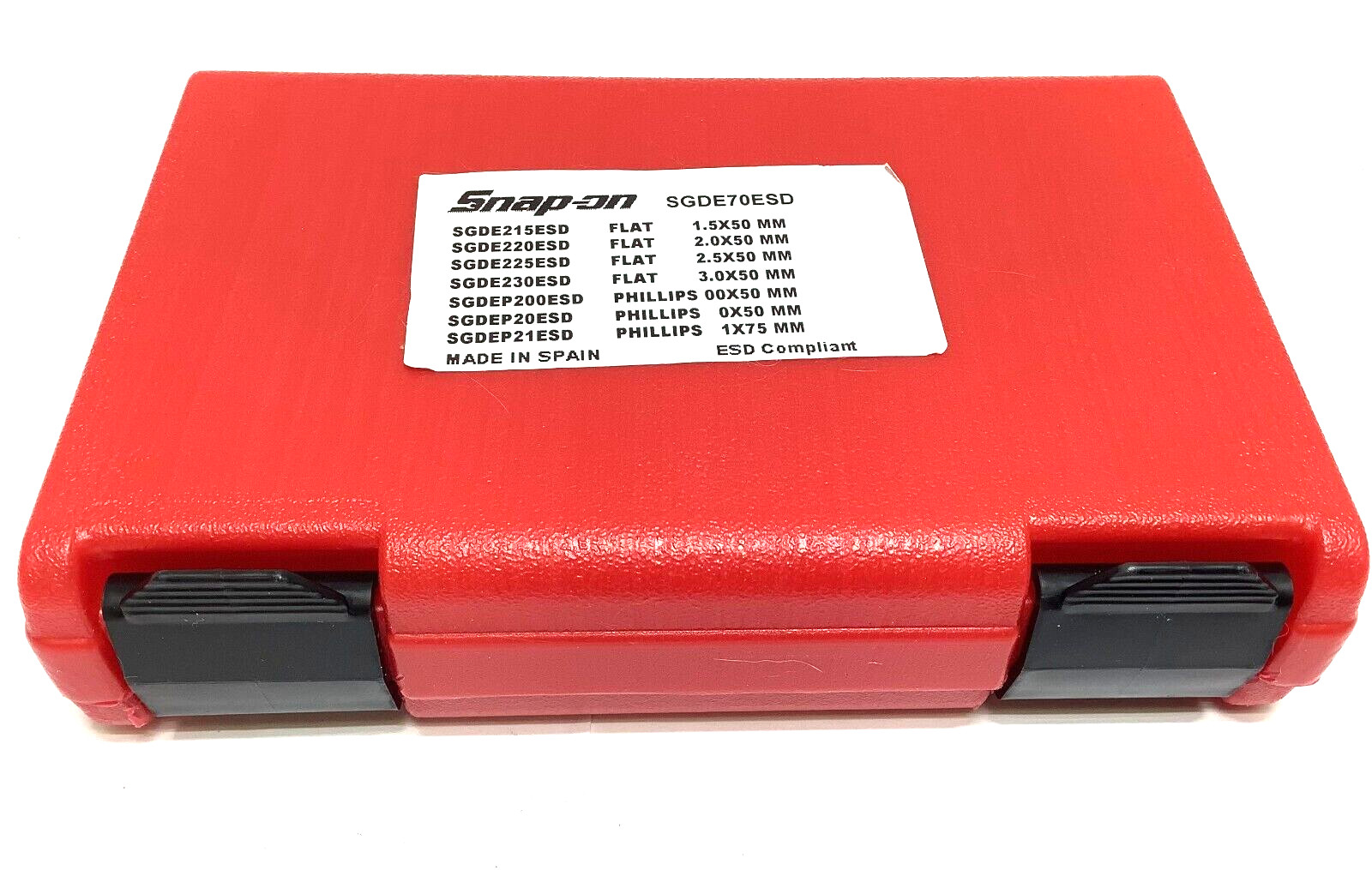 NEW Snap-on™ SGDE70ESD 7pc Electronic Flat Head Phillips Mini Screwdriver Set