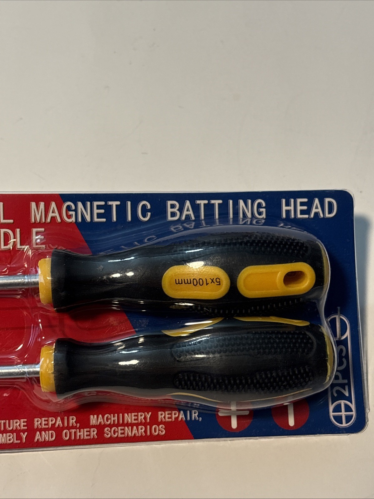 2 Piece SoftFinish Heavy Duty Slotted and Phillips Screwdriver Set New