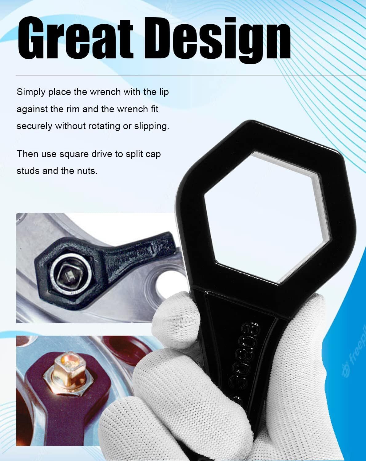 30609 Model TX9 Cap Nut Wrench Porkchop Style for Standard 1-1/2inch (38mm) Nut