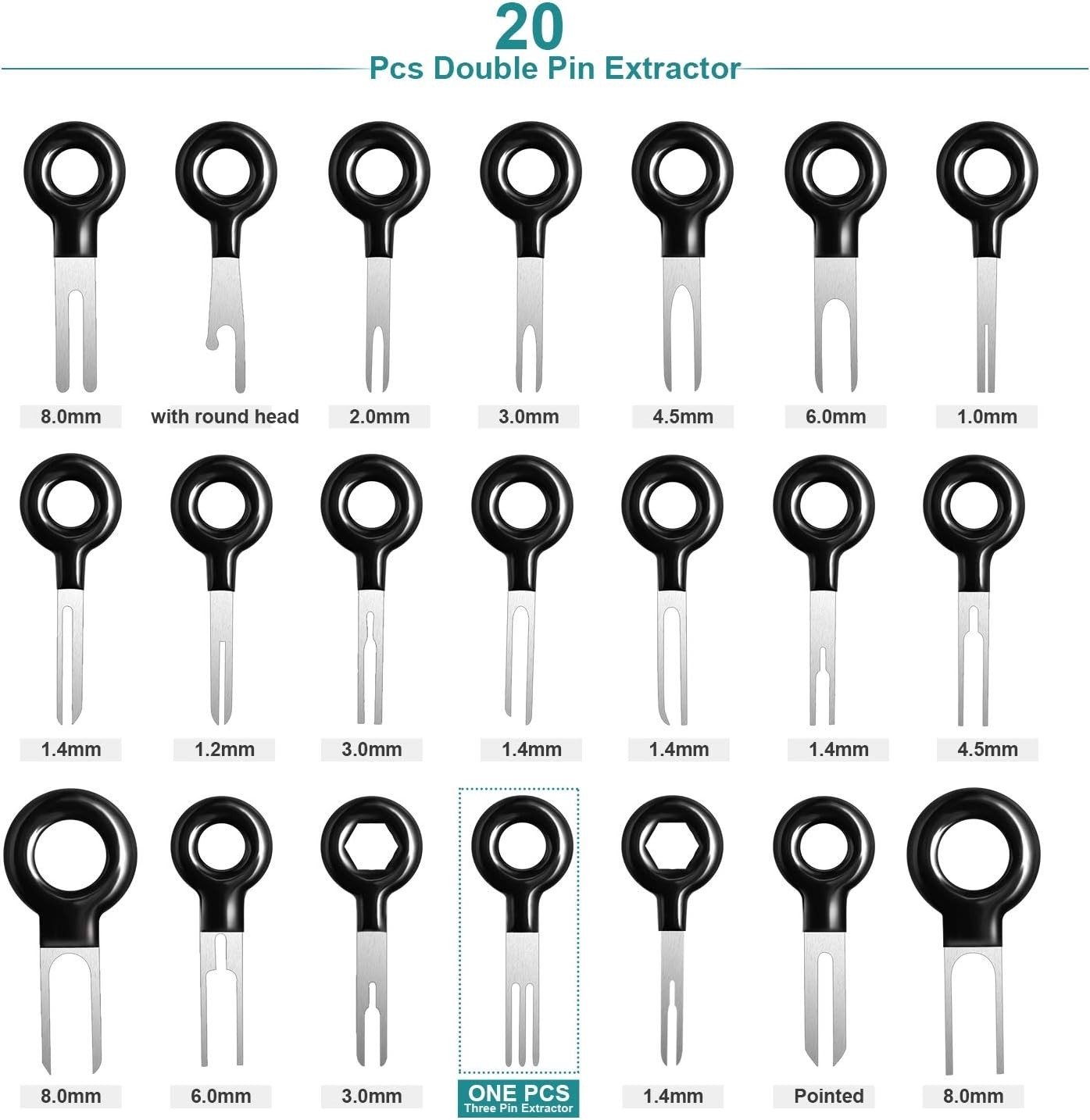 Versatile 39-Piece Kit for Extracting Car Wire Connectors – Easy to Use & Carry