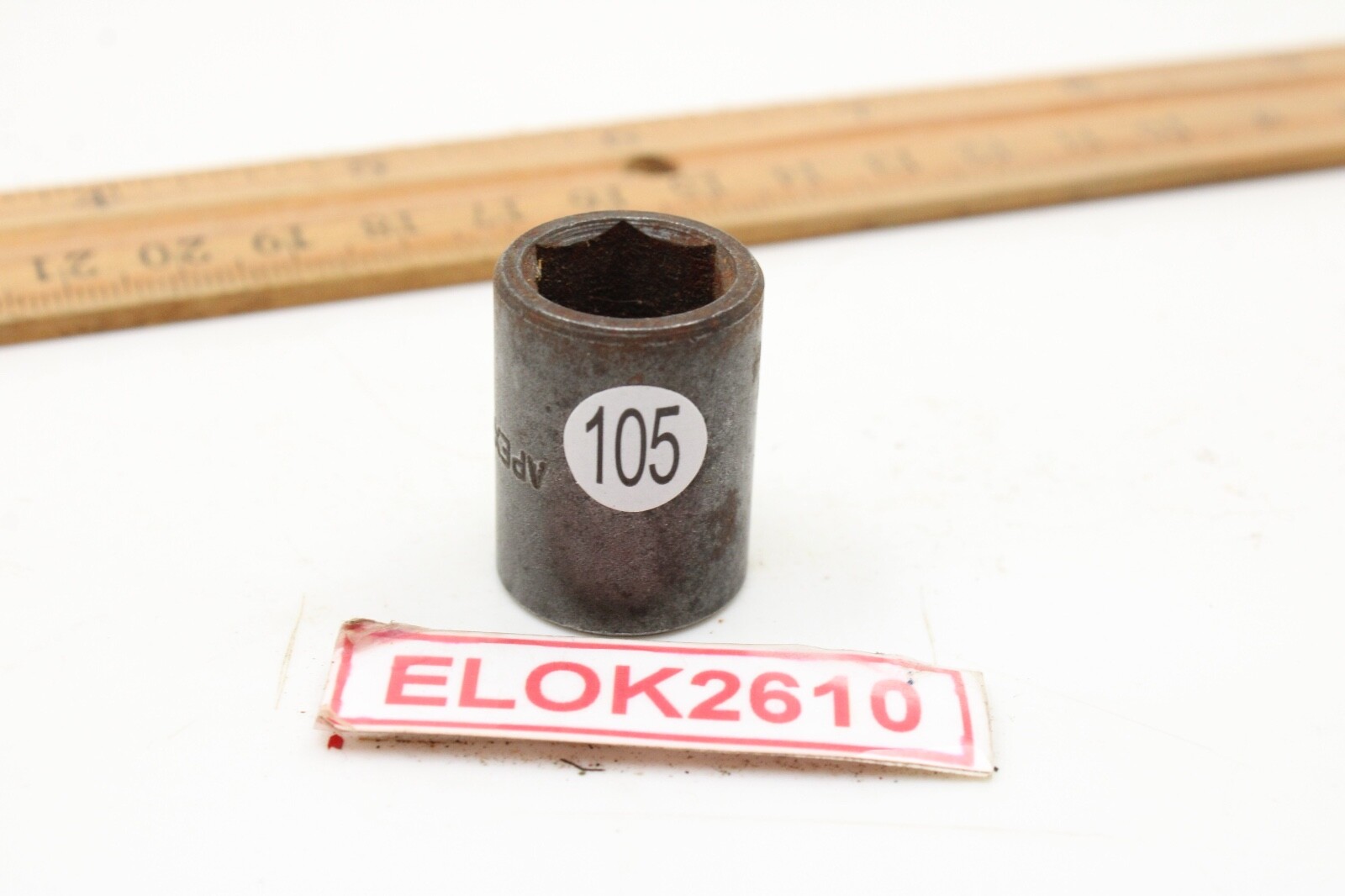 APEX Tools 1116 1/4″ 1/2″ Shallow Impact Socket SAE 6 Point 1″ Long USA