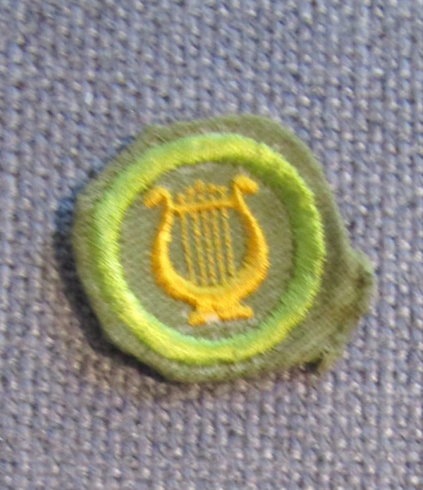 1937-1961 Boy Scouts of America Khaki Narrow Crimped Merit Badge