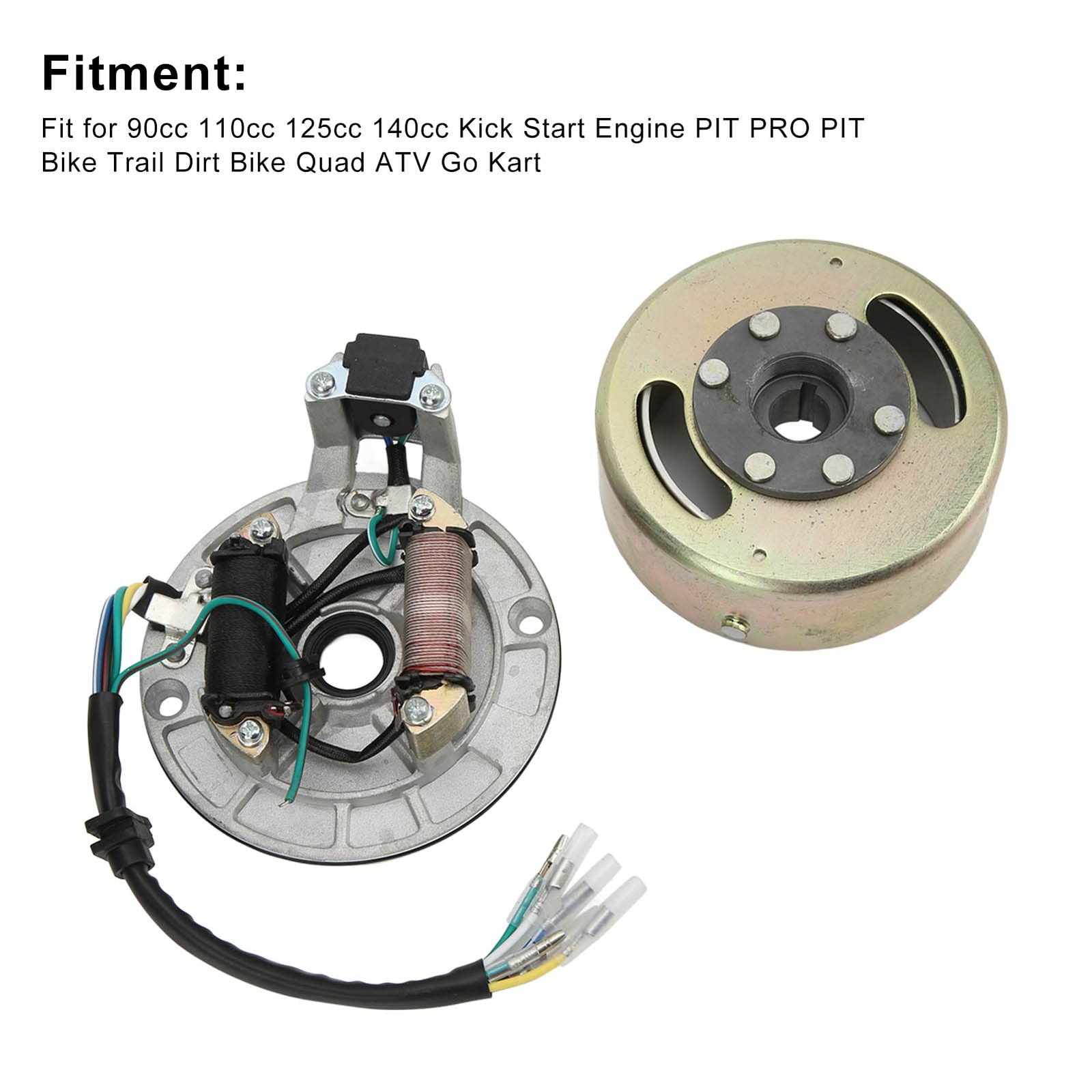 Magneto Stator Flywheel Rotor Set Sturdy Aluminum Good Performance Engine Par…