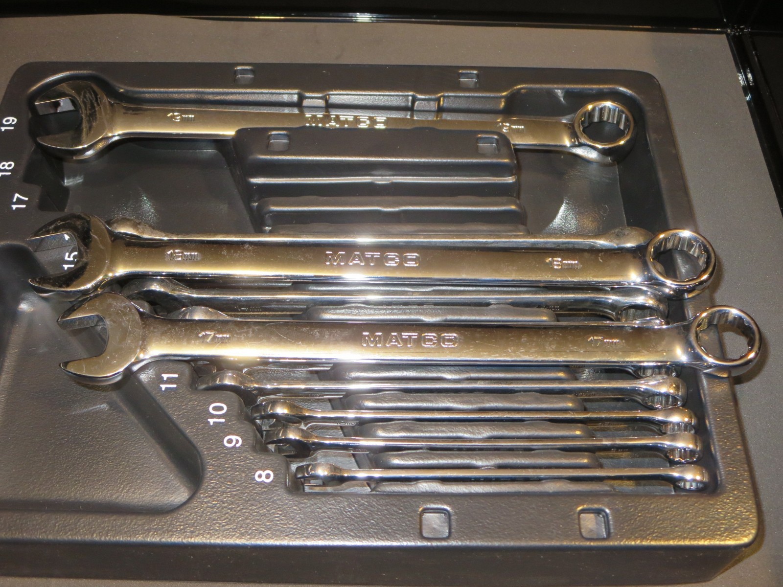 MATCO 12-Pc. SMCWLM12 combination wrenches Metric NEW