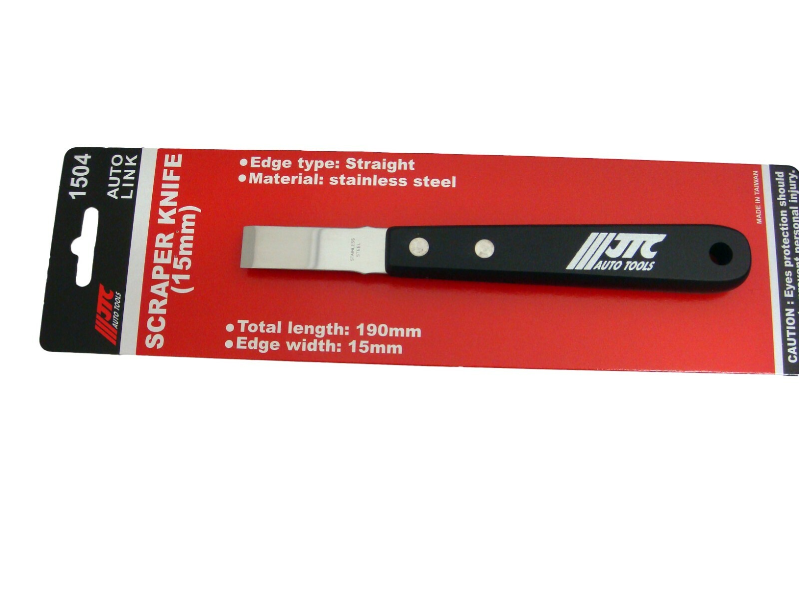 JTC-1504 SCRAPER KNIFE STAINLESS steel Total length: 180mm Edge width: 15mm