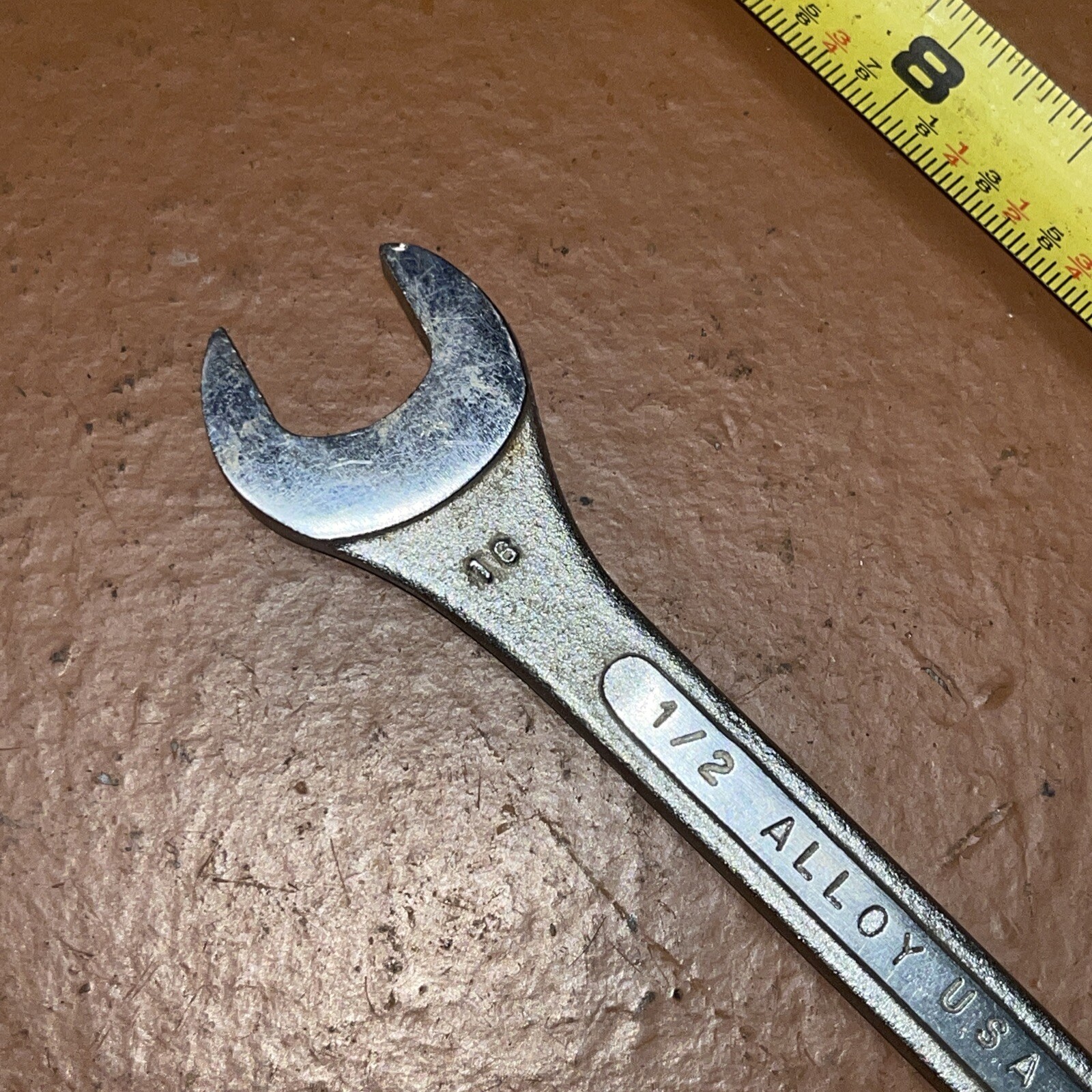 Wizard USA H2081 1/2 in X 7/16 in SAE Open Face Wrench Vintage